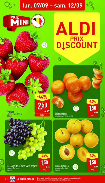 Aldi Dépliant 07.09.2026