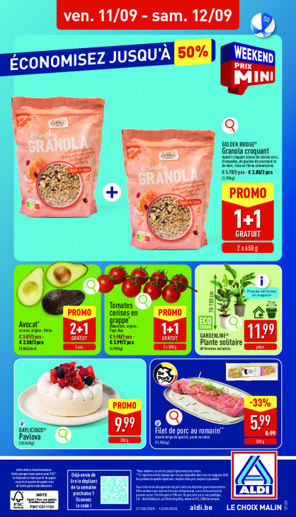 Aldi Dépliant 07.09.2026