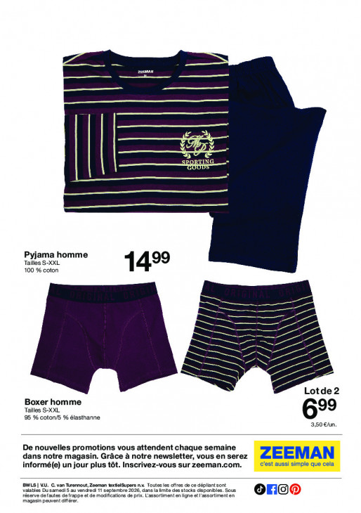 Zeeman Dépliant 05.09.2026