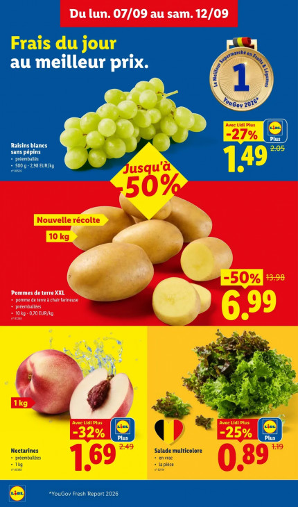 Lidl Dépliant 07.09.2026