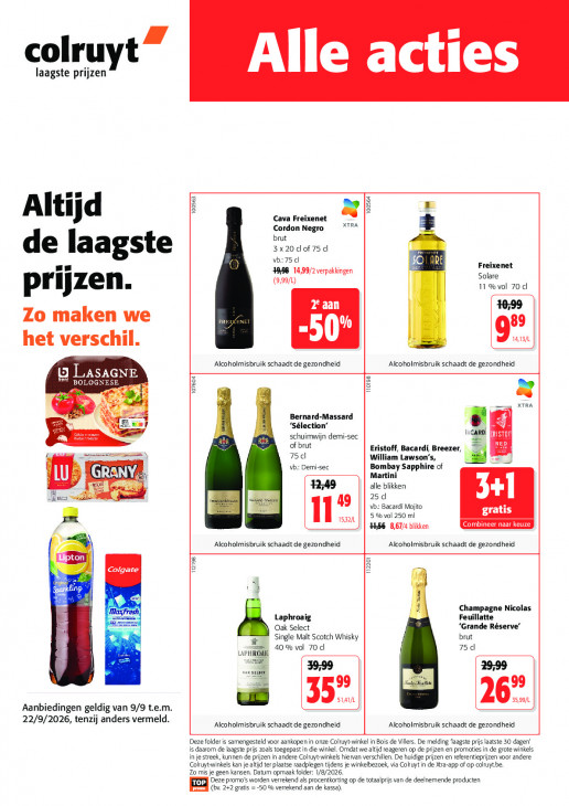 Colruyt 09.09.26 - 22.09.26