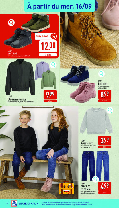 Aldi Dépliant 14.09.2026