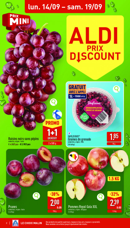 Aldi Dépliant 14.09.2026