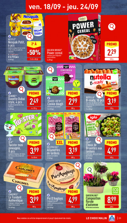 Aldi Dépliant 14.09.2026
