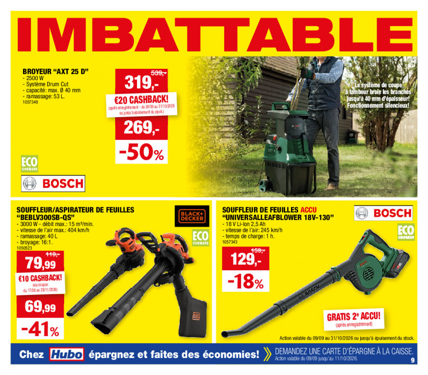 Hubo Dépliant 23.09.2026