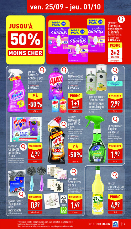 Aldi Dépliant 21.09.2026