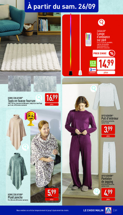 Aldi Dépliant 21.09.2026