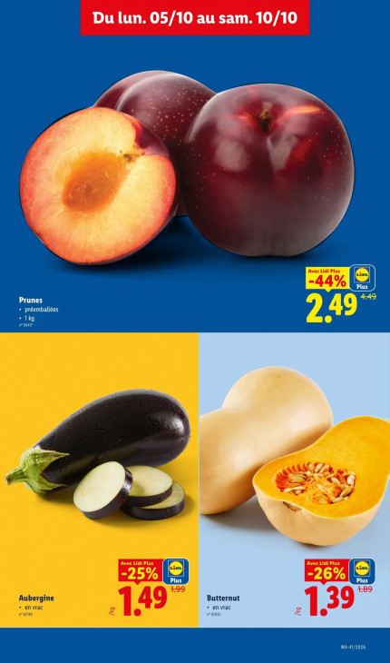 Lidl Dépliant 05.10.2026