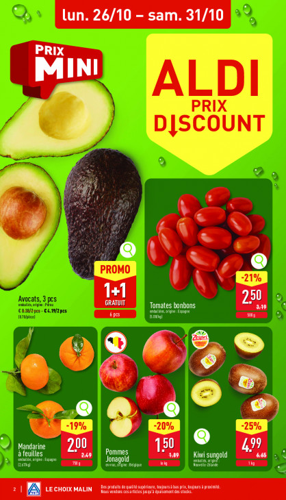 Aldi Dépliant 26.10.2026