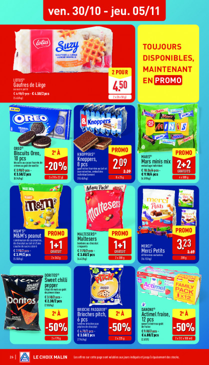 Aldi Dépliant 26.10.2026