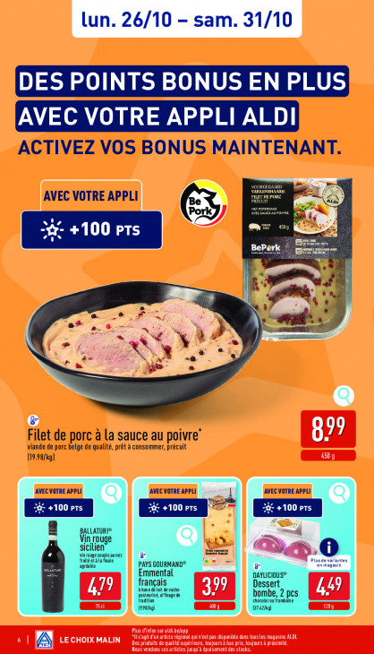 Aldi Dépliant 26.10.2026