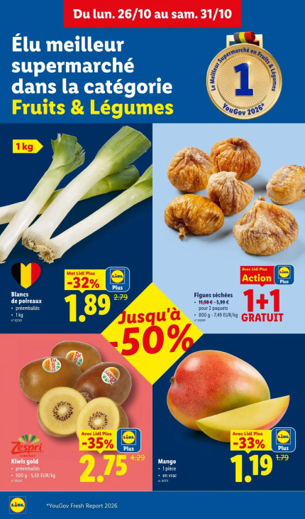 Lidl Dépliant 26.10.2026