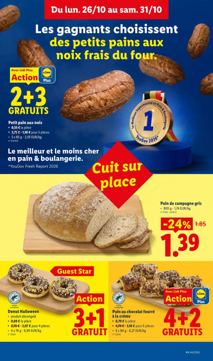 Lidl Dépliant 26.10.2026