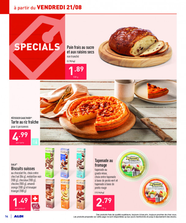 Aldi Dépliant 17.08.2020